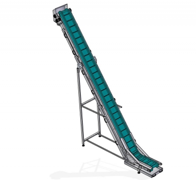 Pásový dopravník pro přepravu extrudované krmné směsi